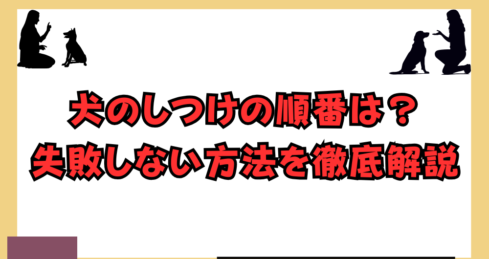 犬のしつけは順番が大事！失敗しない方法を徹底解説