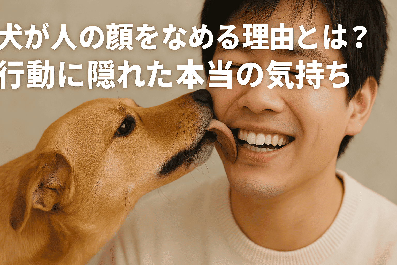 犬が人の顔をなめる理由とは?行動に隠れた本当の気持ち