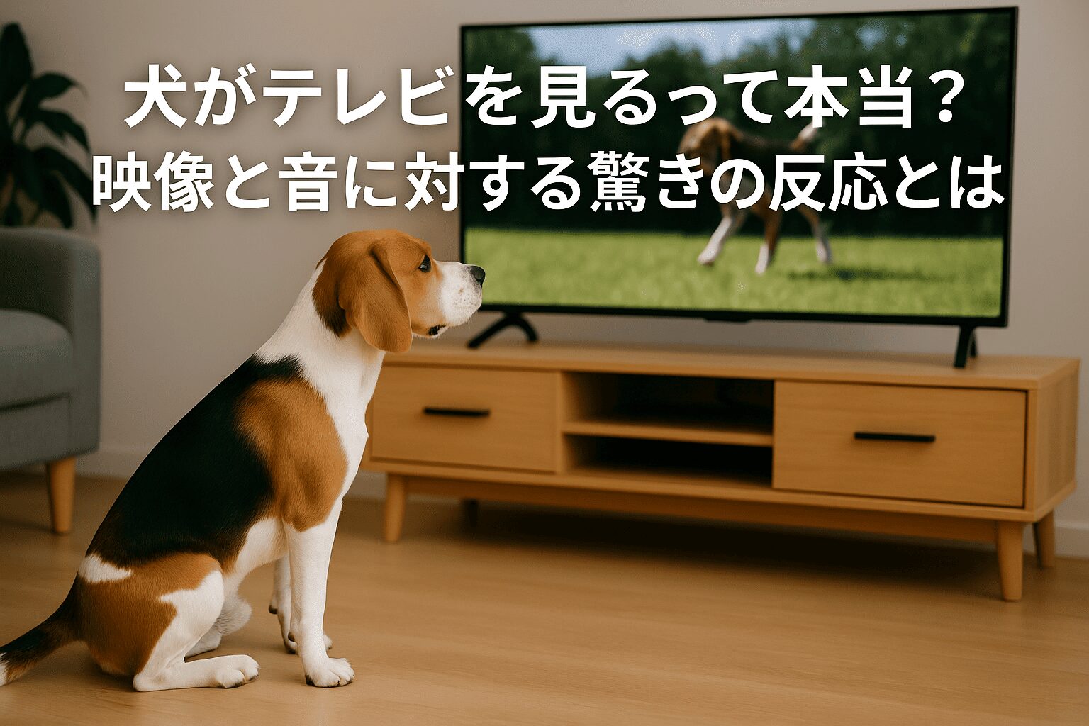 犬がテレビを見るって本当?映像と音に対する驚きの反応とは